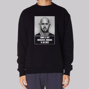 Mugshot Graphic Andrew Tate Sweatshirt Mugshot Graphic Andrew Tate Sweatshirt