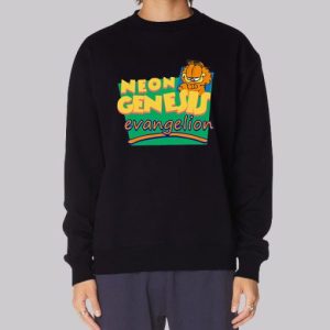 Neon Genesis Evangelion Garfield Sweatshirt 3 Neon Genesis Evangelion Garfield Sweatshirt 4