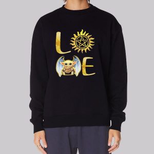 Nice Baby Yoda Supernatural Love Sweatshirt