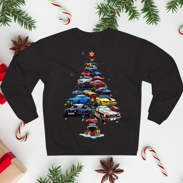 Nice Mustang Car Christmas Tree Sweatshirt