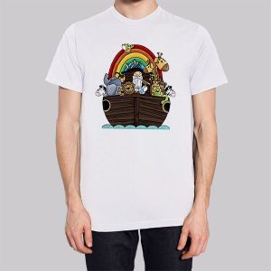 Noah Ark Rainbow Cartoon Funny Sweatshirt 2 Noah Ark Rainbow Cartoon Funny Sweatshirt 3