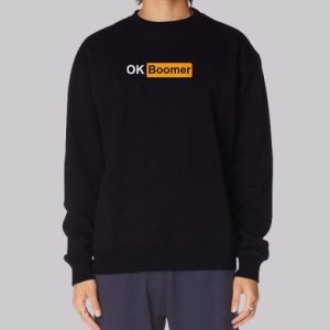 Ok Boomer Merch Meme Hub Logo Sweatshirt 4
