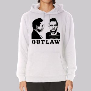 Outlaw Mugshot Johnny Cash Sweatshirt