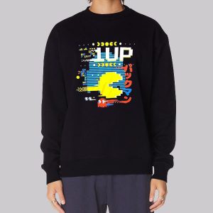 Pacman Parody Gaming 1up Sweatshirt Pacman Parody Gaming 1up Sweatshirt