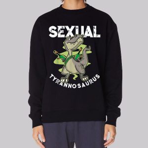 Parody Cartoon Sexual Tyrannosaurus Sweatshirt