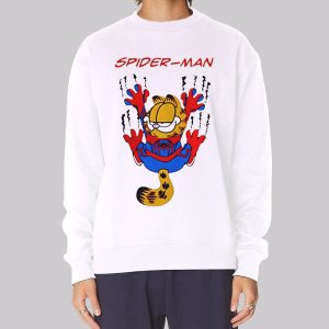 Parody Garfield Spider Cat Spider Man Sweatshirt