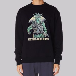 Parody Statue Foxtrot Juliet Bravo Sweatshirt
