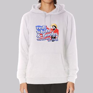 Patriotism Military Red White and Boobs Sweatshirt
