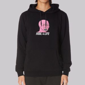 Pink Crying Wojak HODL 4 Life Sweatshirt