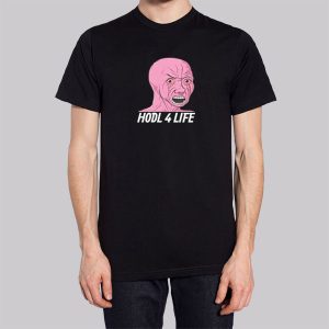 Pink Crying Wojak HODL 4 Life Sweatshirt 3