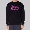Pink Font Brown Barbie Sweatshirt