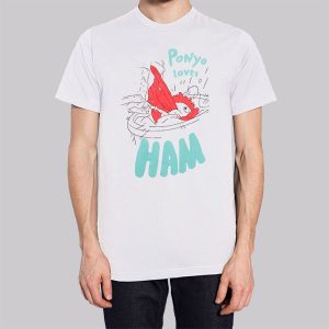 Ponyo Loves Ham Ponyo Merch Sweatshirt 3