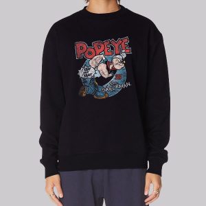 Popeye the Sailor Man Olive Oil Sweatshirt