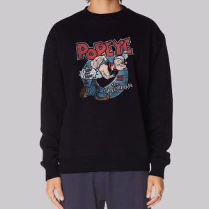Popeye the Sailor Man Olive Oil Sweatshirt 4