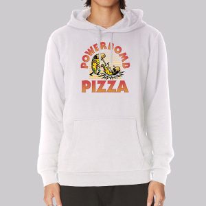 Powerbomb Pizza Graphic Print Back Sweatshirt