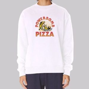 Powerbomb Pizza Graphic Print Back Sweatshirt 4