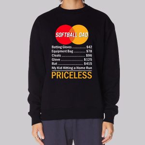 Priceless Softball Dad Sweatshirt