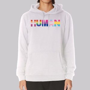 Rainbow Typography Human Sweatshirt