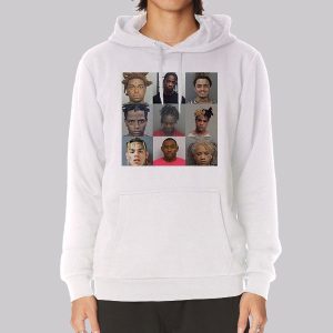 Rappers Mugshots Merch Graphic Sweatshirt