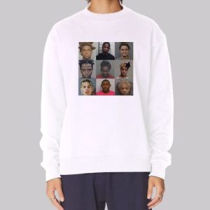 Rappers Mugshots Merch Graphic Sweatshirt 4