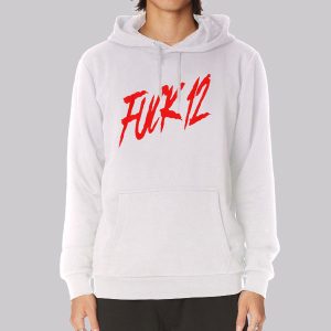 Red Logo Writing fuck12 Sweatshirt