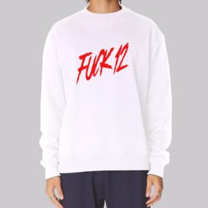 Red Logo Writing fuck12 Sweatshirt 4
