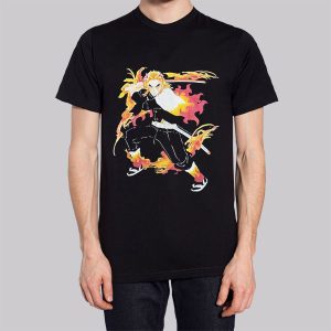 Rengoku Flame Art Demon Slayer Sweatshirt 2 Rengoku Flame Art Demon Slayer Sweatshirt 3