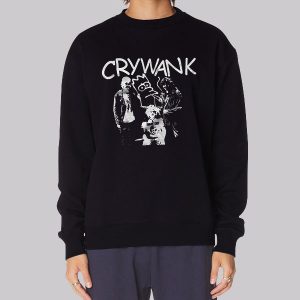 Retro Faux Punk Crywank Sweatshirt