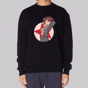 Retro Girl Socialist Communist Anime Sweatshirt