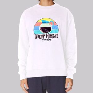 Retro Graphic Pot Head Coffee Sweatshirt 4