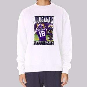 Retro Minnesota Vikings Justin Jefferson Sweatshirt 3 Retro Minnesota Vikings Justin Jefferson Sweatshirt 4