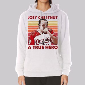 Retro a True Hero Joey Chestnut Sweatshirt 1 Retro a True Hero Joey Chestnut Sweatshirt 2