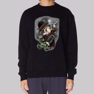 Rich Old Man With Gangster Money Tattoos Sweatshirt