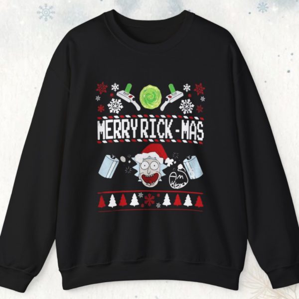 Rick And Morty Merry Swiftmas Merry Rickmas Ugly Christmas Sweatshirt