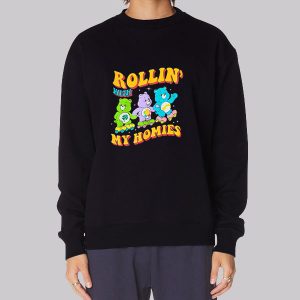 Rollin with My Homies Care Bears Graphic Sweatshirt 1