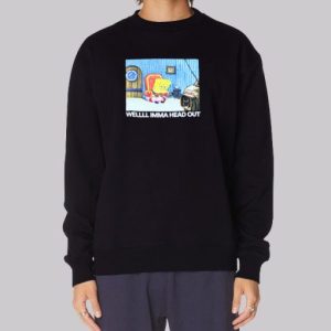 Sad Spongebob Well Imma Head out Sweatshirt 4