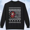 Santa Dabbing Around The Christmas Tree Sweatshirt
