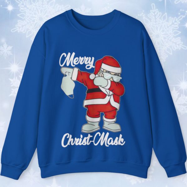 Santa Dabbing Merry Christ-Mask Sweatshirt