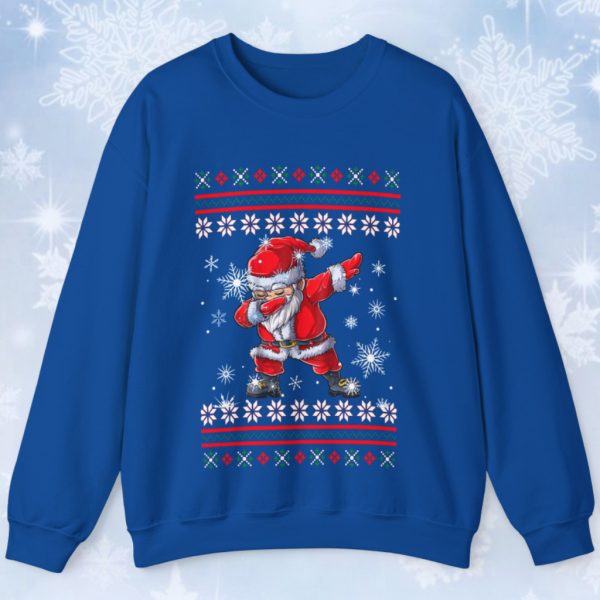 Santa Dabbing Ugly Christmas Sweatshirt