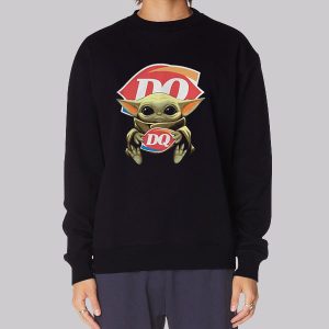 Sassy Classy Baby Yoda Hug Dairy Queen Sweatshirt Sassy Classy Baby Yoda Hug Dairy Queen Sweatshirt