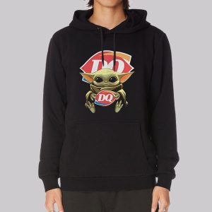 Sassy Classy Baby Yoda Hug Dairy Queen Sweatshirt