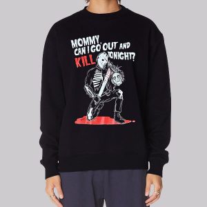 Scary Jason Voorhees Knife Sweatshirt Scary Jason Voorhees Knife Sweatshirt