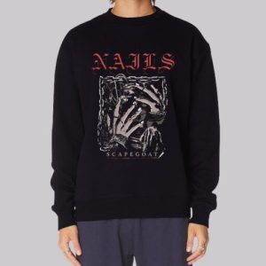 Scary Scapegoat Death Nails Sweatshirt 3 Scary Scapegoat Death Nails Sweatshirt 4