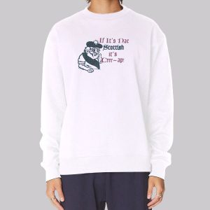 Scottish Its Crrr Ap Vintage White Sweatshirt