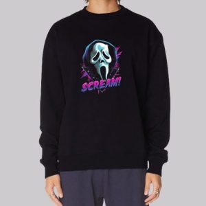 Scream Mask Ghostface Sweatshirt 3 Scream Mask Ghostface Sweatshirt 4