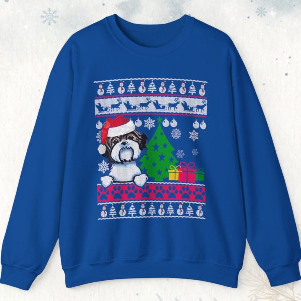 Shih Tzu Ugly Christmas Sweatshirt