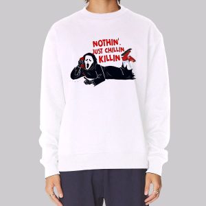 Skeleton Nothin Just Chillin Killin Sweatshirt