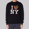 Skull Cactus I Love Ny Sweatshirt