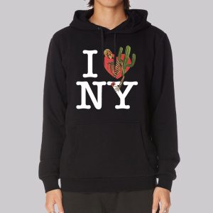 Skull Cactus I Love Ny Sweatshirt