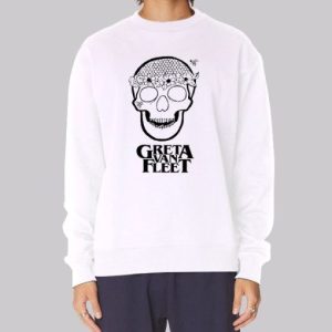 Skull Flowers Greta Van Fleet Sweatshirt 4